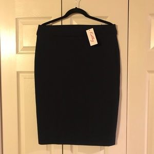 Navy Blue Pencil Skirt - NWT - Size 2XL